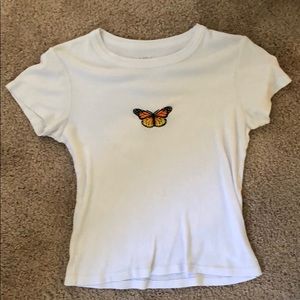 brandy melville butterfly shirt ☆